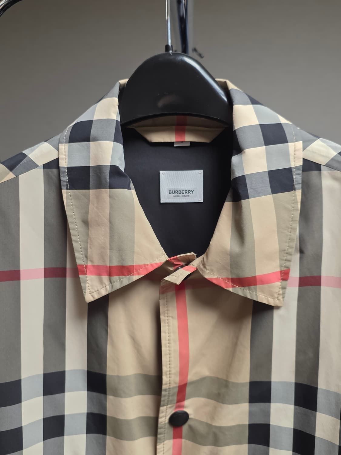 버버리 체크 셔츠자켓 L 상품이미지3