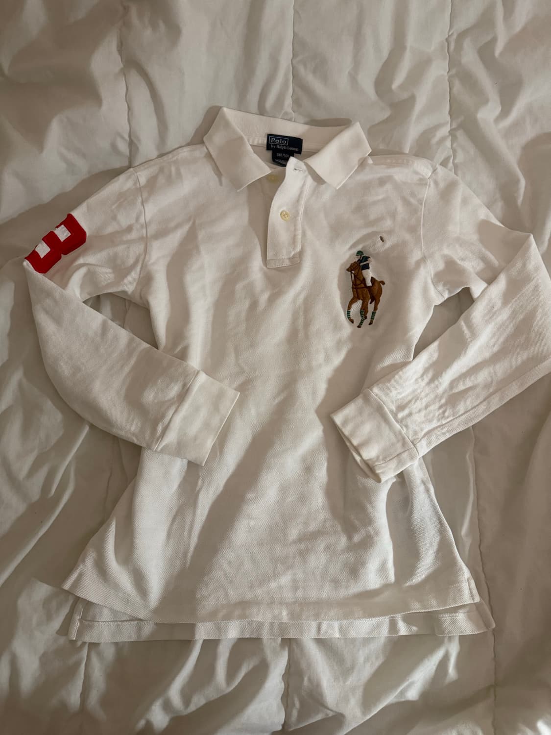 빅포니 흰색 카라티 상품이미지1