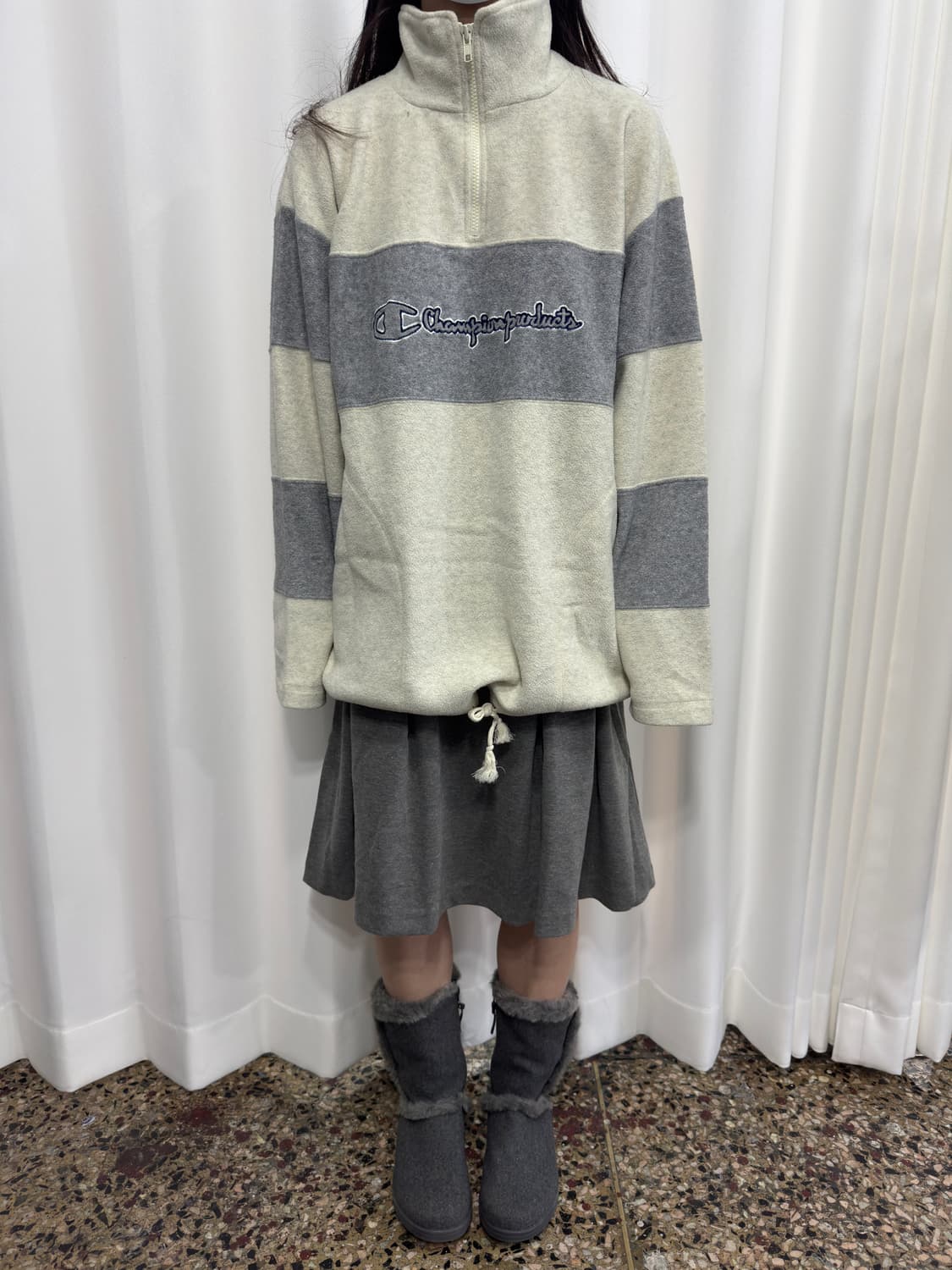 champion fleece half zipup 상품이미지3