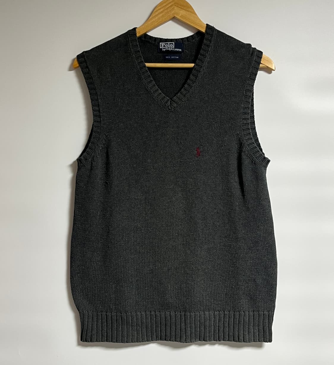 공용 폴로랄프로렌 버건디포니 니트 베스트 조끼 프리 상품이미지1