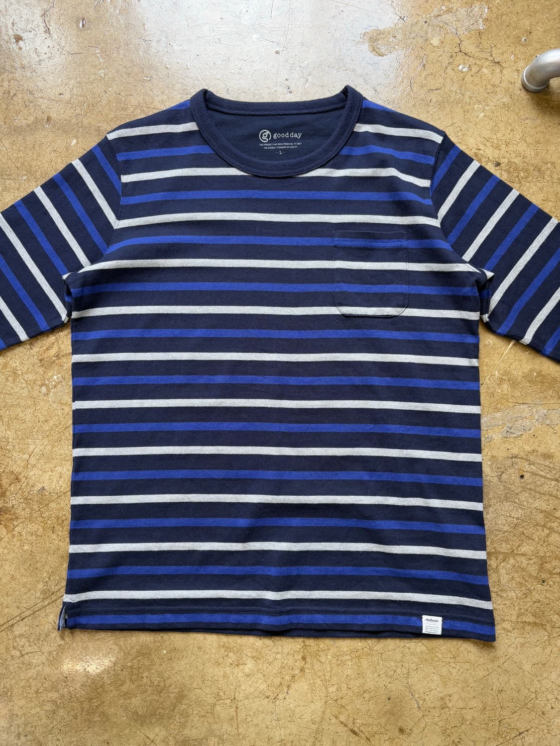 JPN 굿데이 멀티 스트라이프 티셔츠 상품이미지2