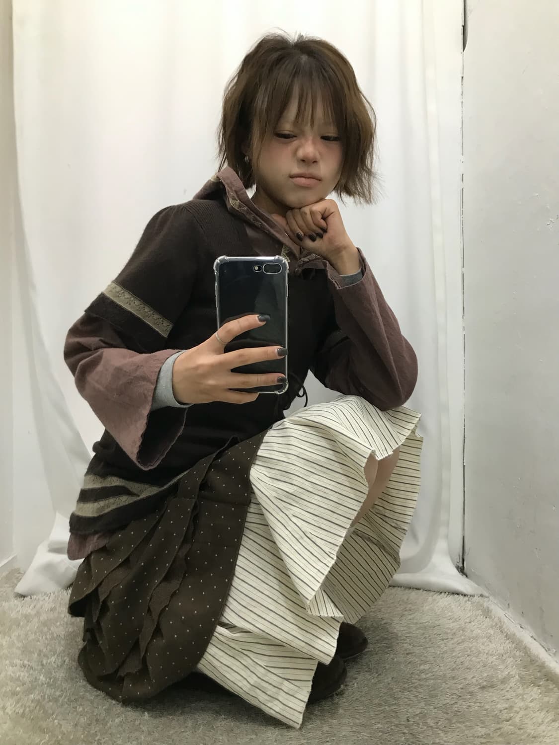 🐶브라운 레이어드 코디 🐶 상품이미지3