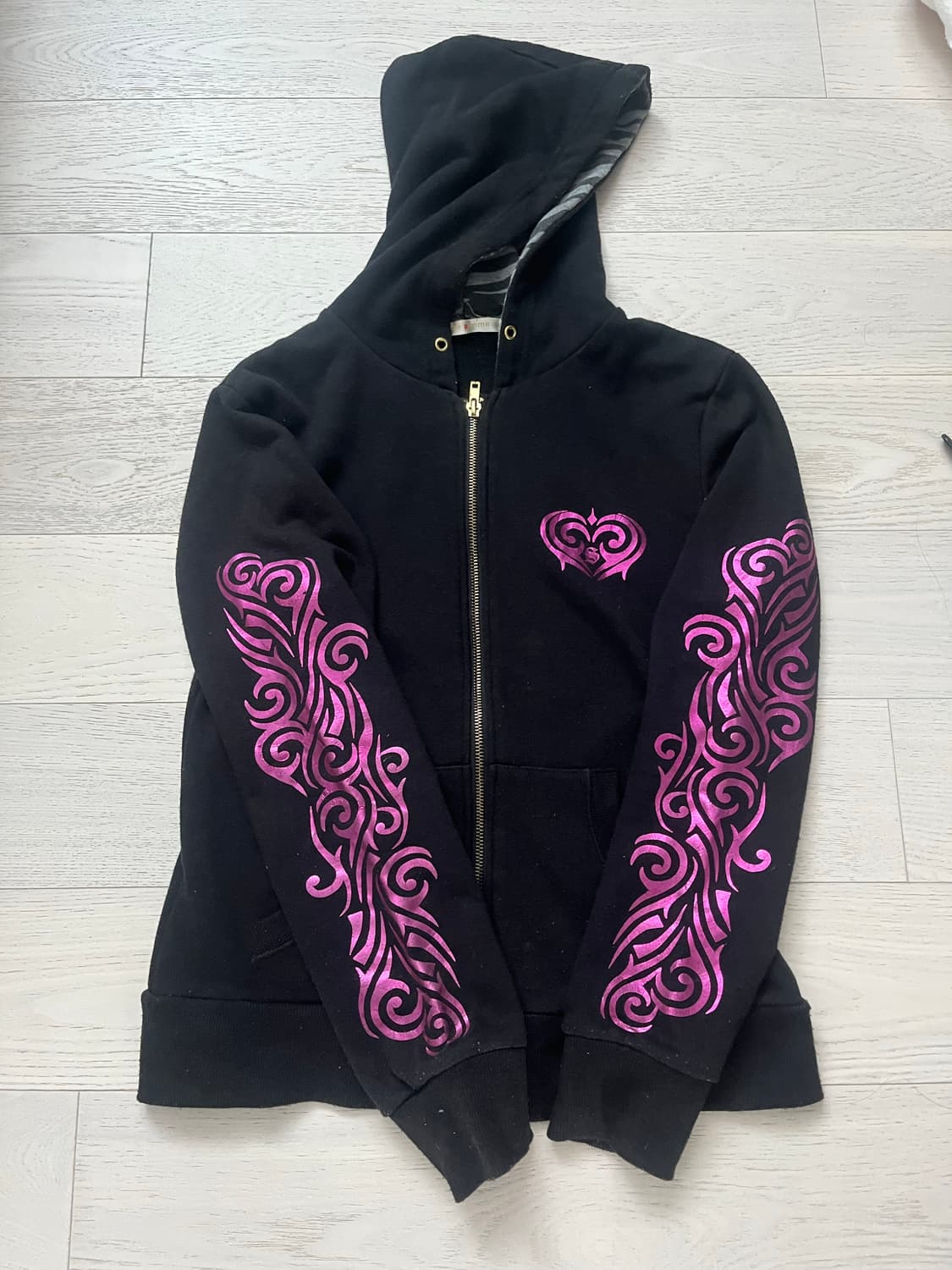 sucure pomme 핑크 날개 후드집업 상품이미지2