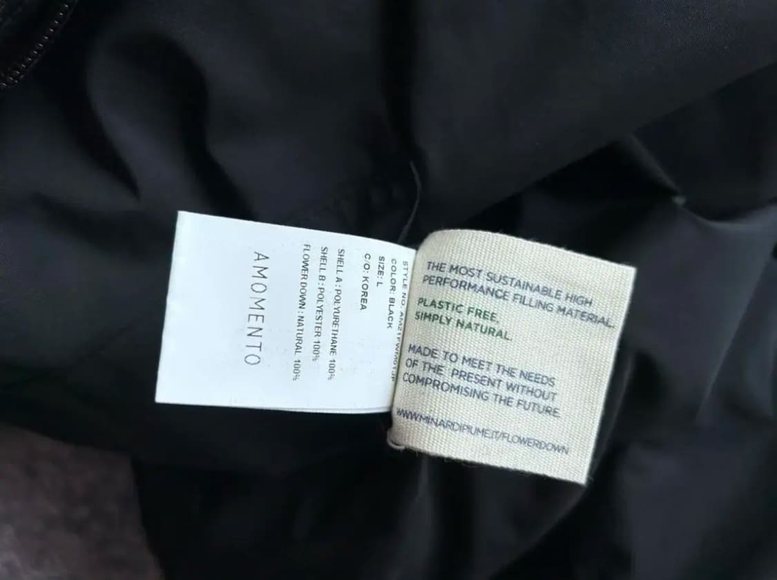 아모멘토 패딩 L 비건 레더 리버시블 상품이미지3