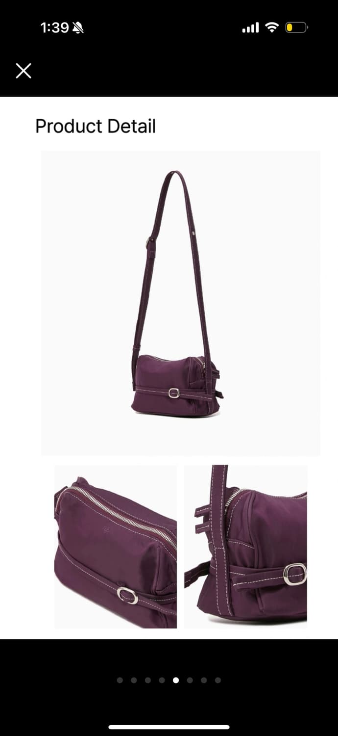 HYEKI POTY MINI CROSS BAG / PURPLE 상품이미지5