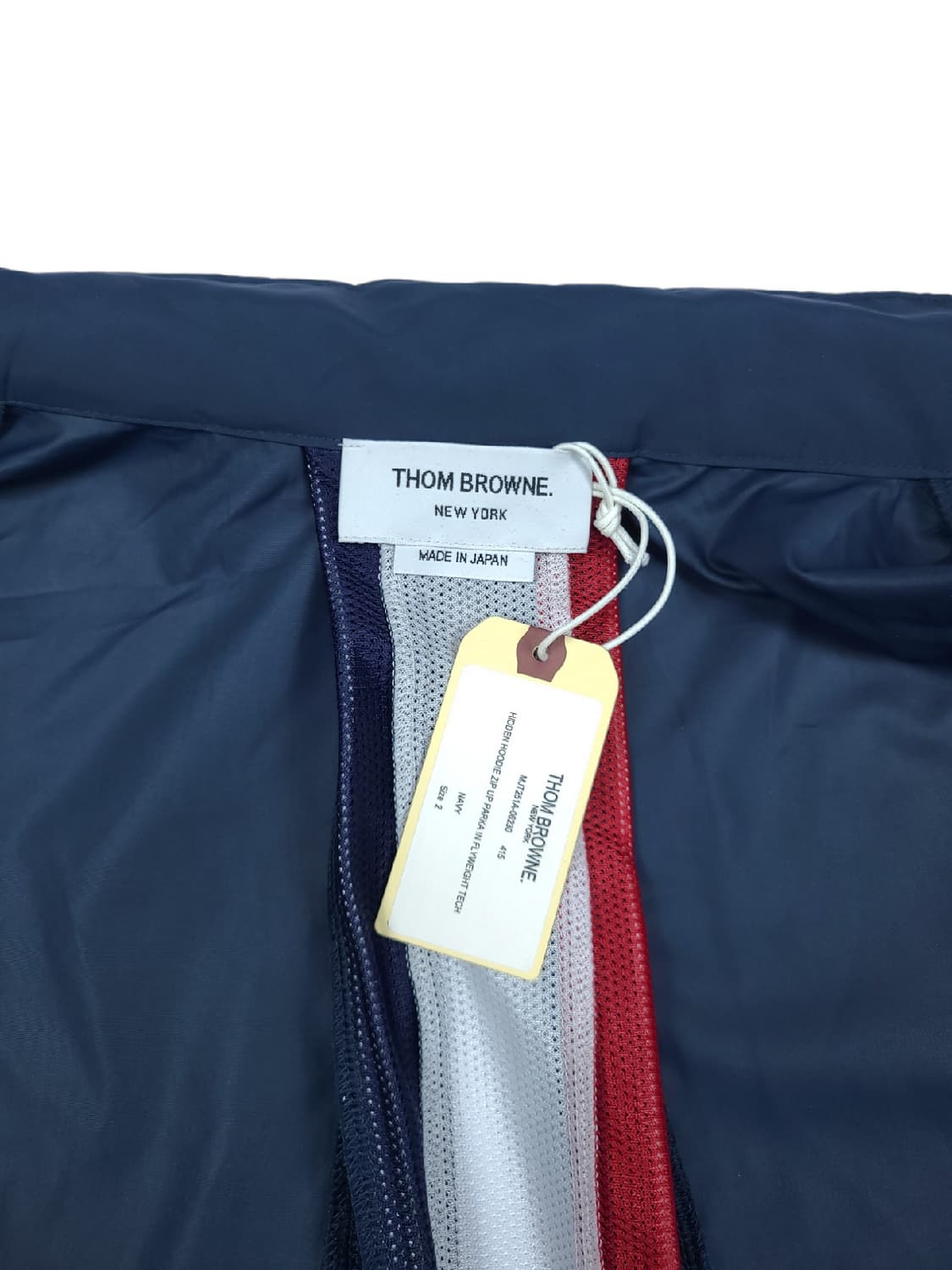 톰브라운 21ss 4바 센터백 바람막이 후드코트 상품이미지8