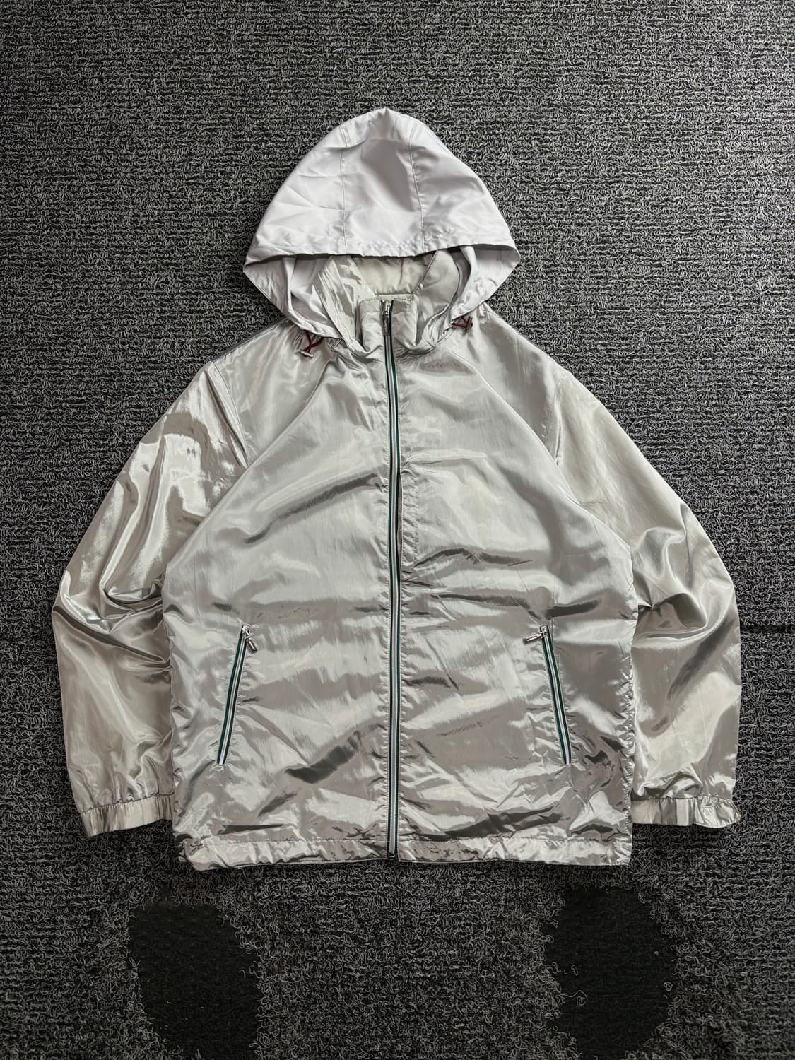 90s 지방시 아카이브 나일론 메탈 후드 바람막이 3904 상품이미지2