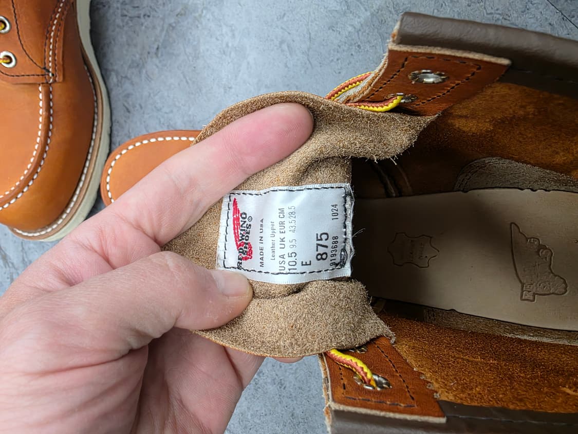 레드윙 목토 875 오로레거시 10.5 팝니다. 상품이미지3