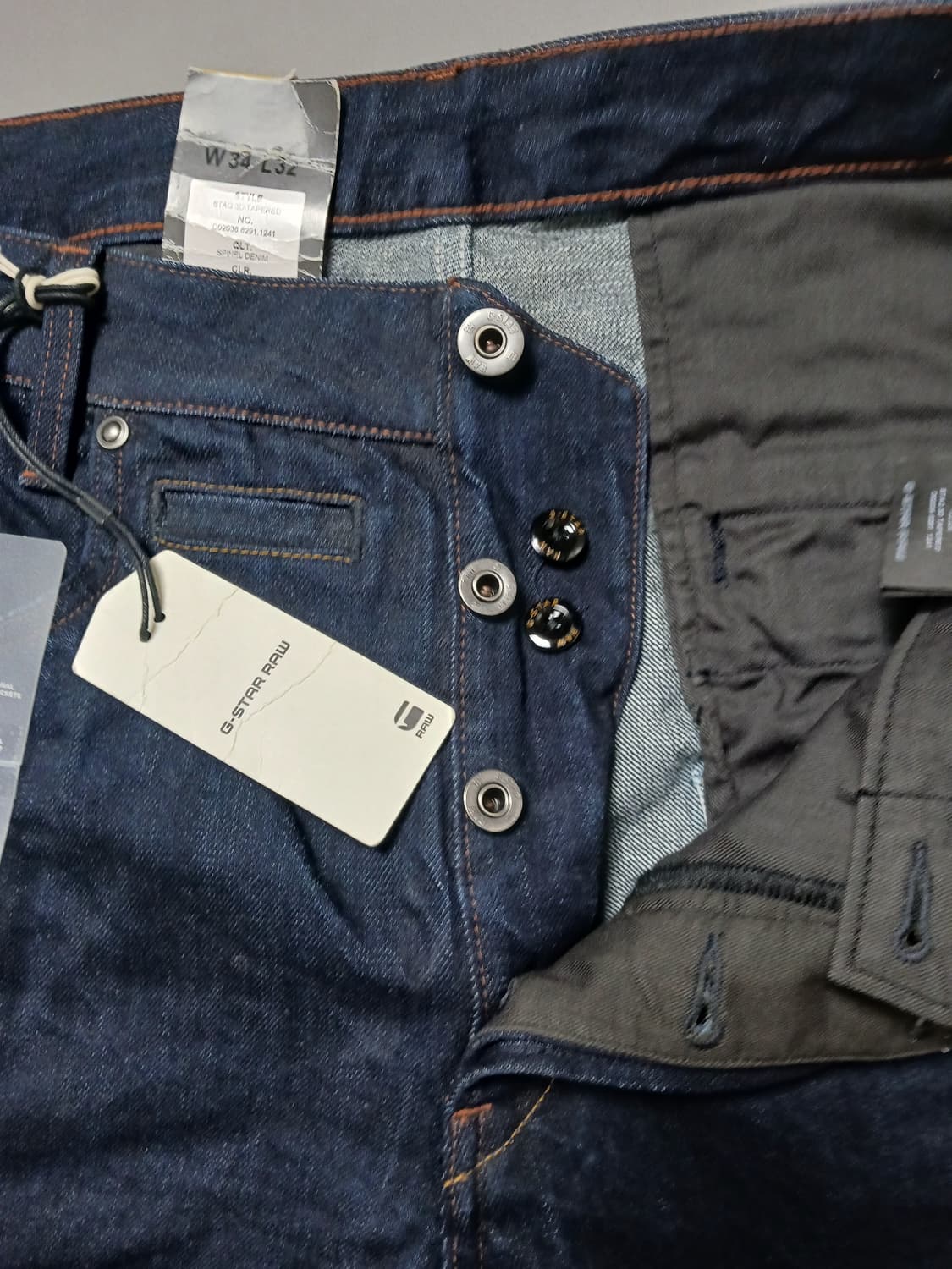 새제품 [34] 지스타로우 스타큐 3D 테이퍼드진 청바지 상품이미지6