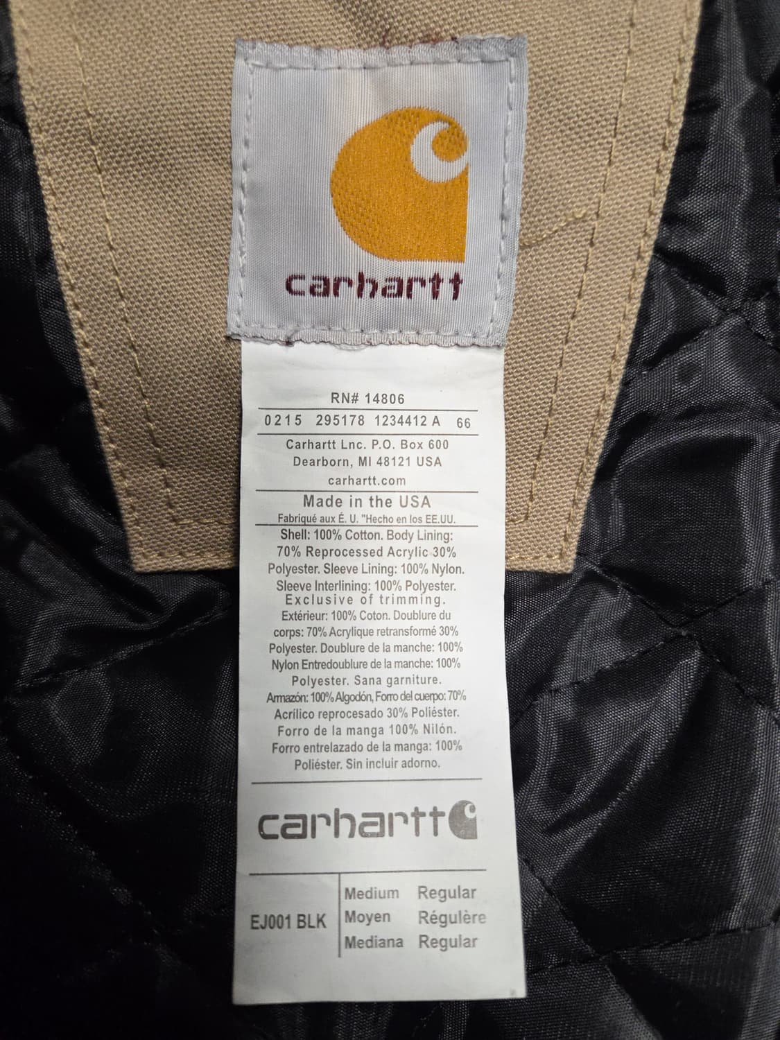 칼하트 디트로이트 자켓 팝니다 [M] 상품이미지4