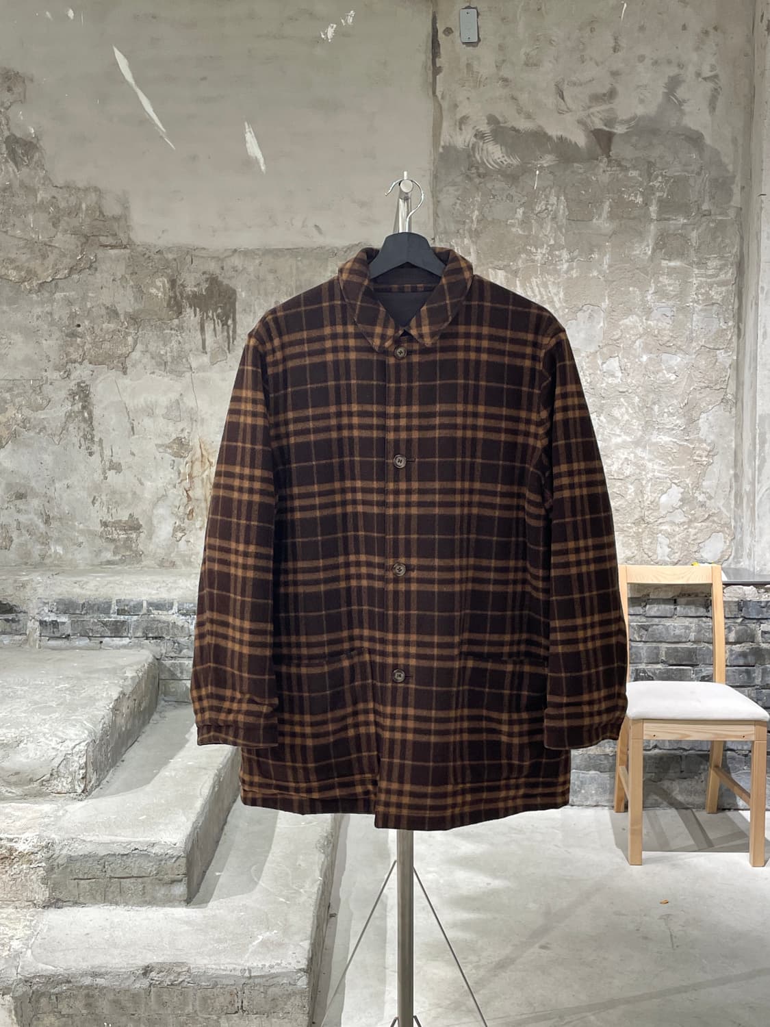 버버리 브라운 노바체크 리버시블 울 자켓 상품이미지1