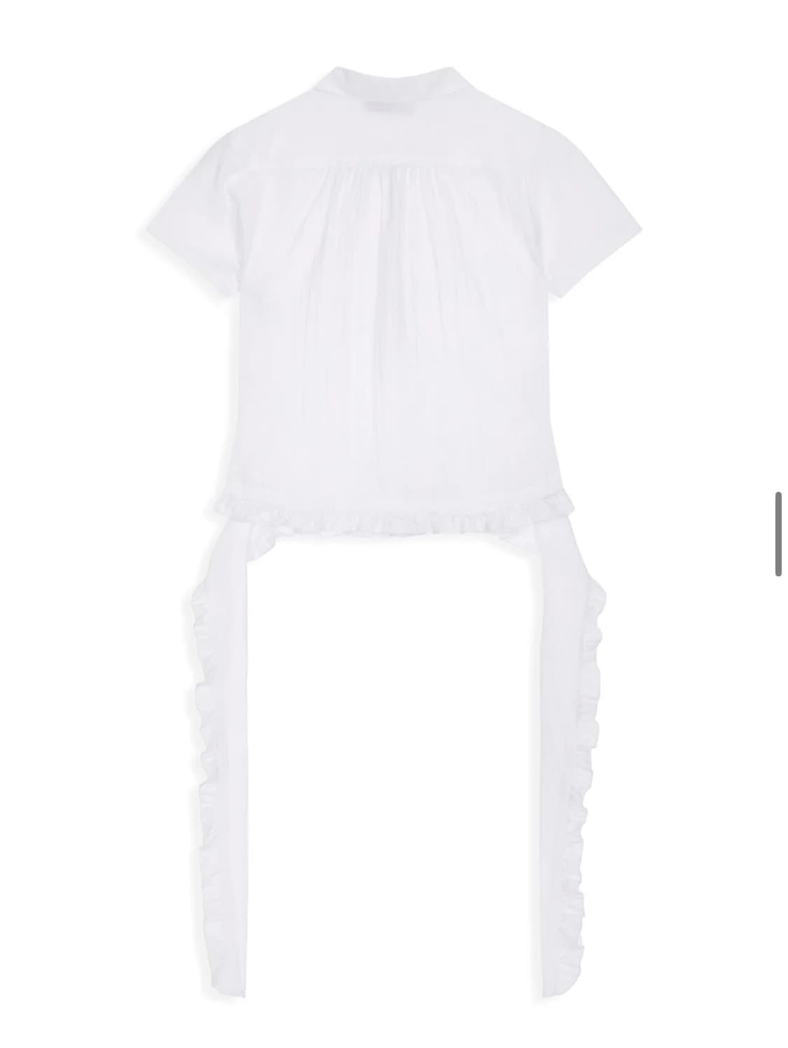 오픈와이와이 RUFFLE POLO SHIRT (WHITE) 상품이미지2