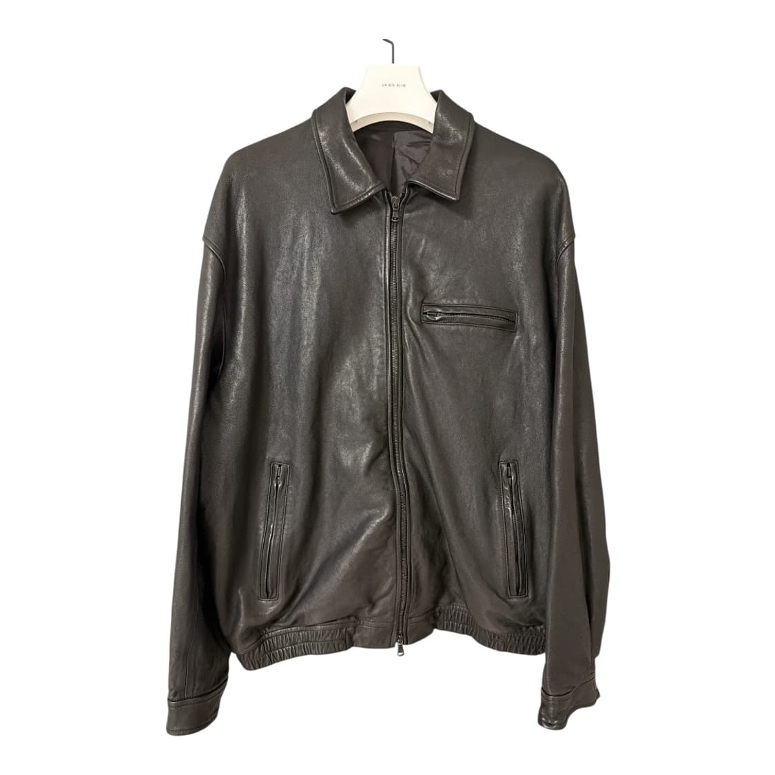 유니온블루 블랙에디션 레더자켓 새상품 상품이미지5