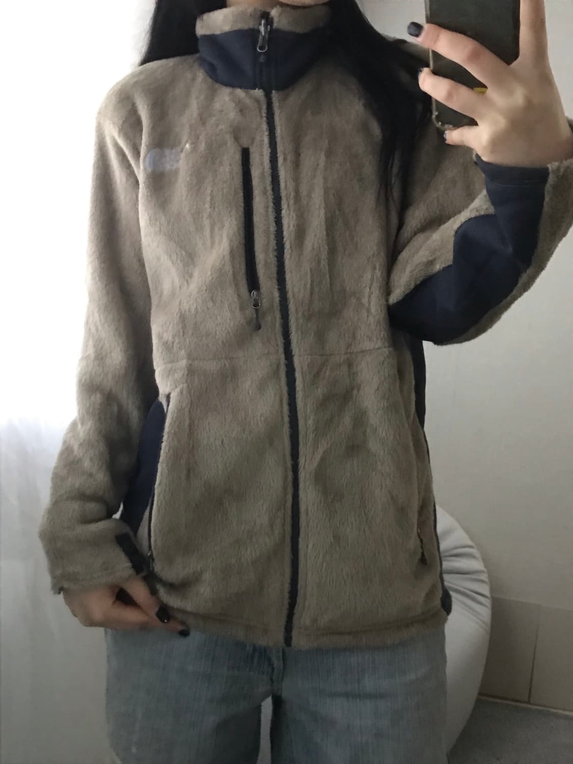 노페 베이지 후리스 상품이미지1