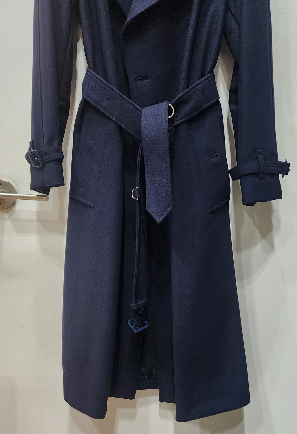 버버리 울캐시미어 롱코트 새거급 38사이즈 상품이미지2