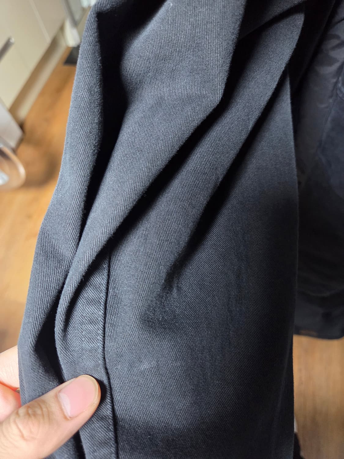 아트이프액츠 가먼트 워시드 해링턴 자켓 블랙 XL 상품이미지3