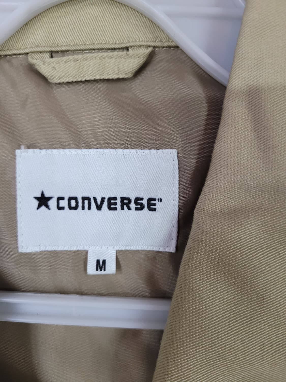 Converse 컨버스 코치 자켓 베이지 상품이미지3