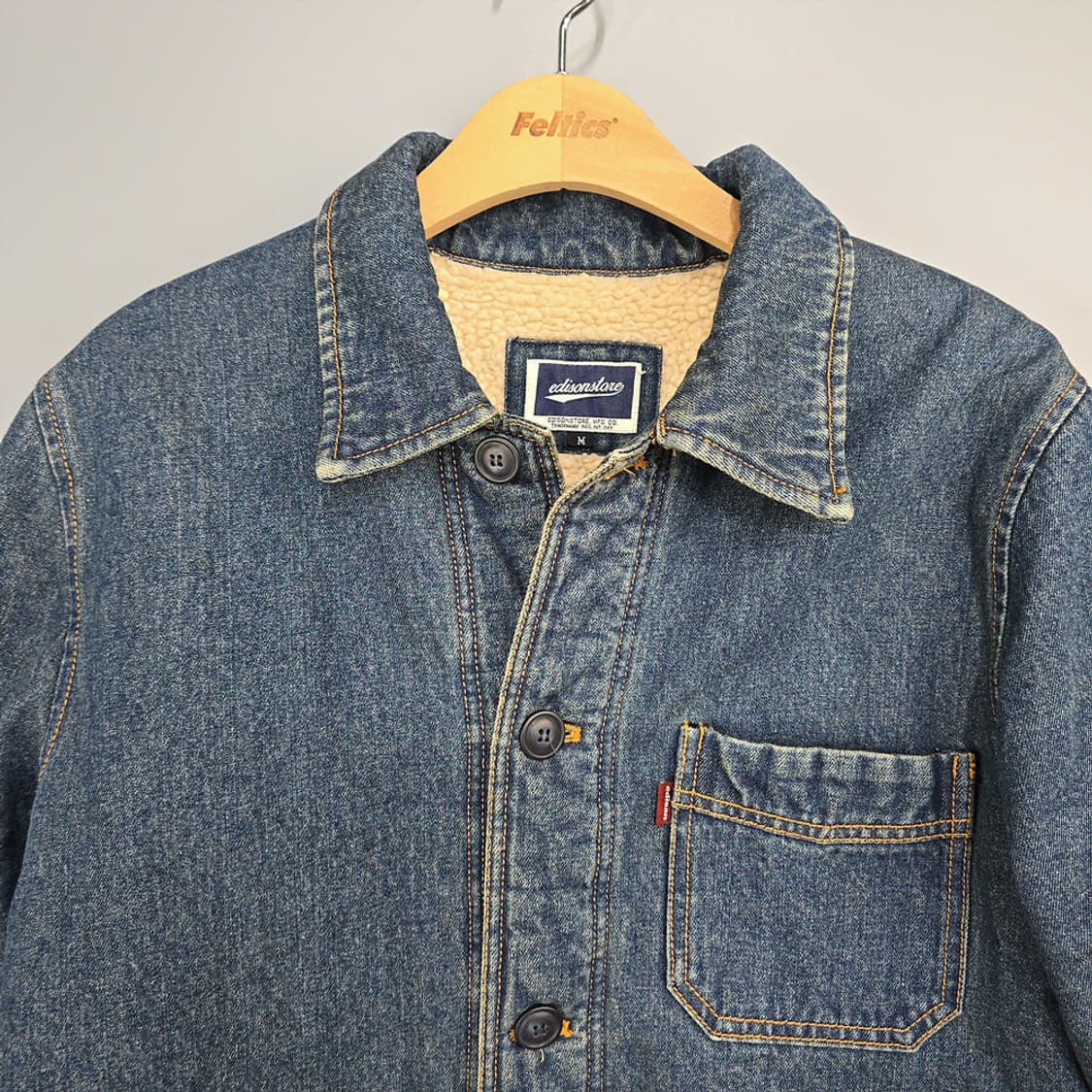 에디슨스토어(edisonstore) 셰르파 데님 자켓 M 상품이미지2