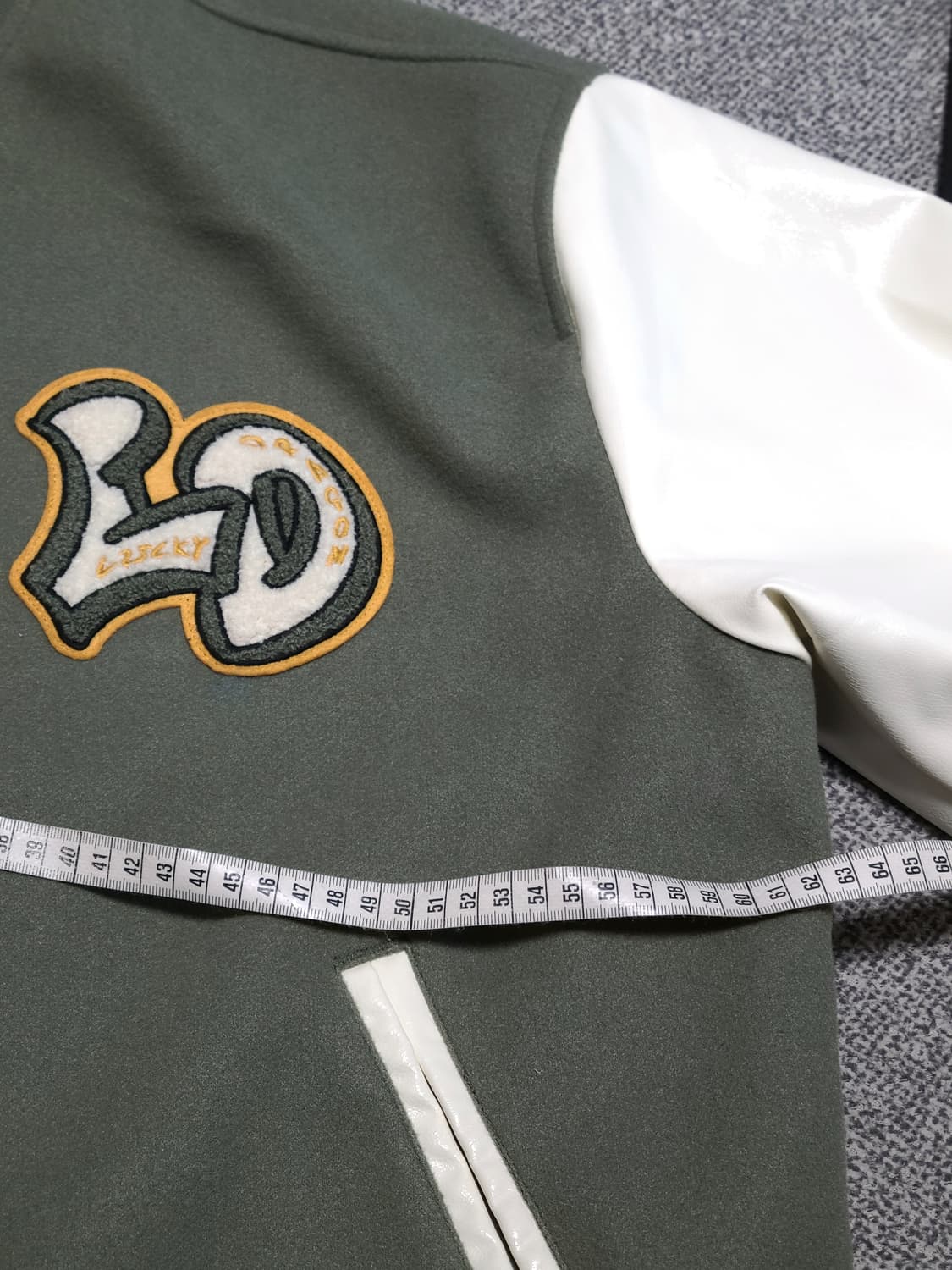 H&M 바시티 자켓 카키 L 상품이미지4