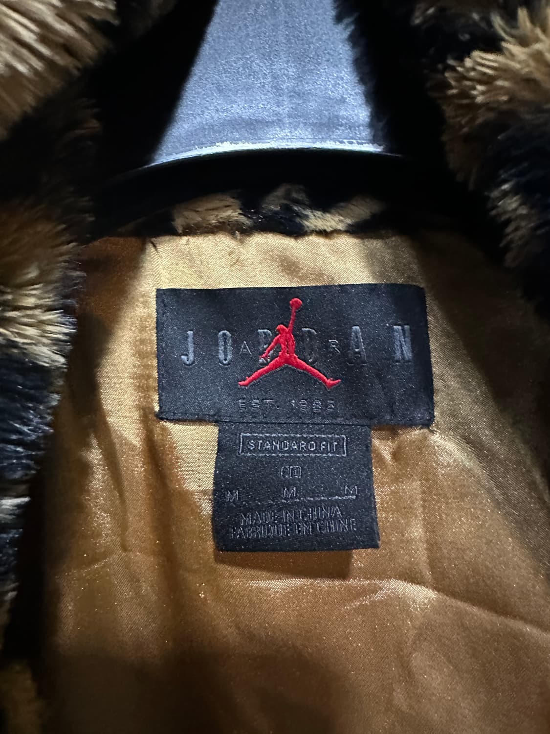 조던 오버핏 호피 퍼 분리형 코트자켓 상품이미지5