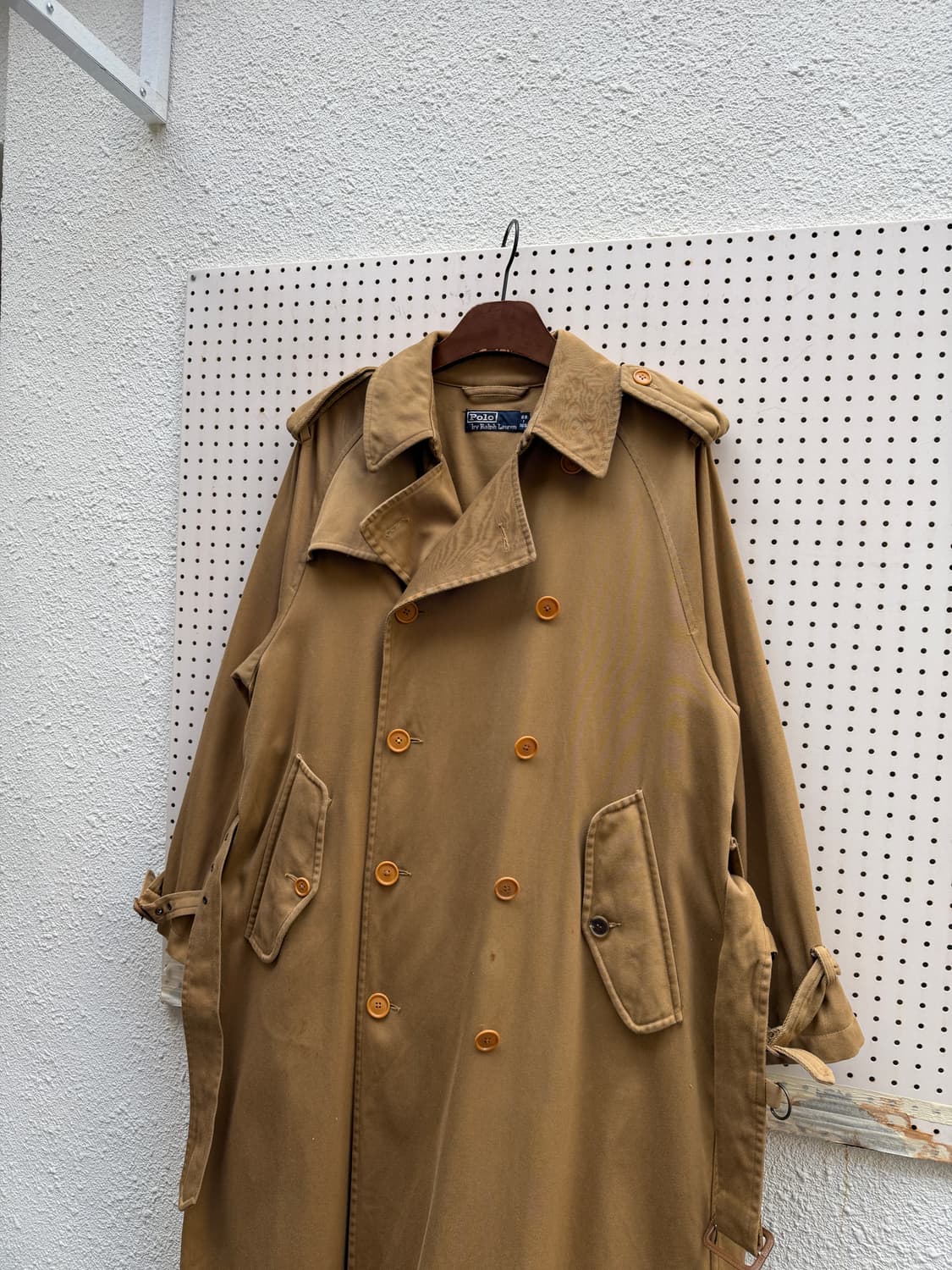 1990s POLO RALPH LAUREN TRENCH 폴로랄프로렌 코트 상품이미지5