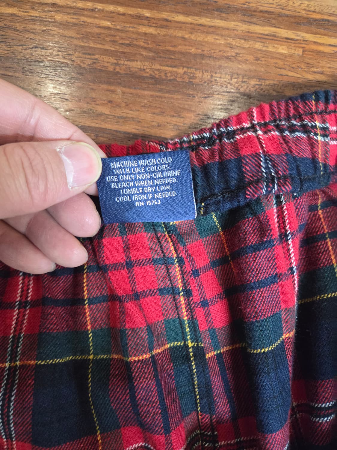 폴로랄프로렌 플란넬 울 체크 파자마 팬츠 xxl 상품이미지6