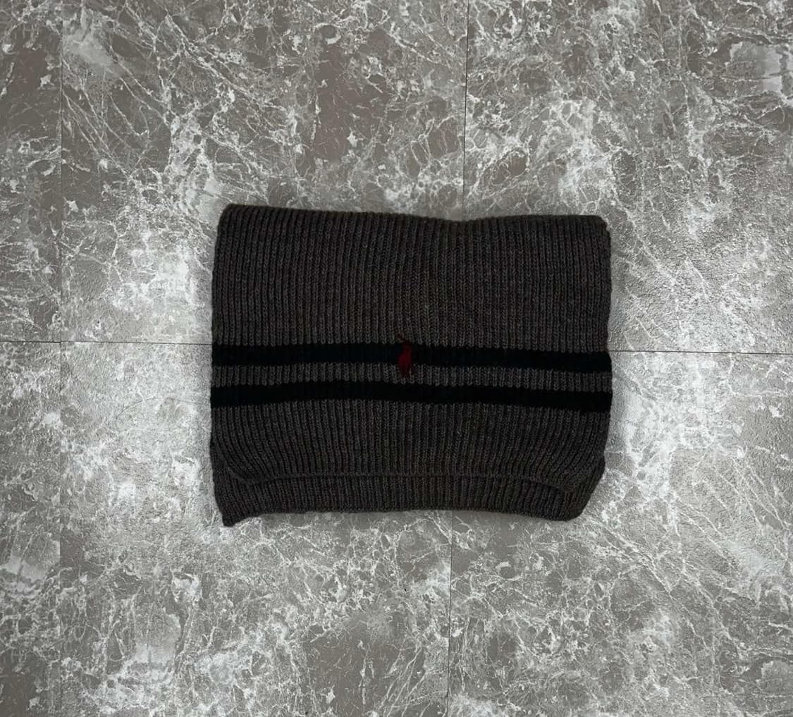 폴로 랄프로렌 버건디포니 그레이 머플러 목도리 상품이미지2