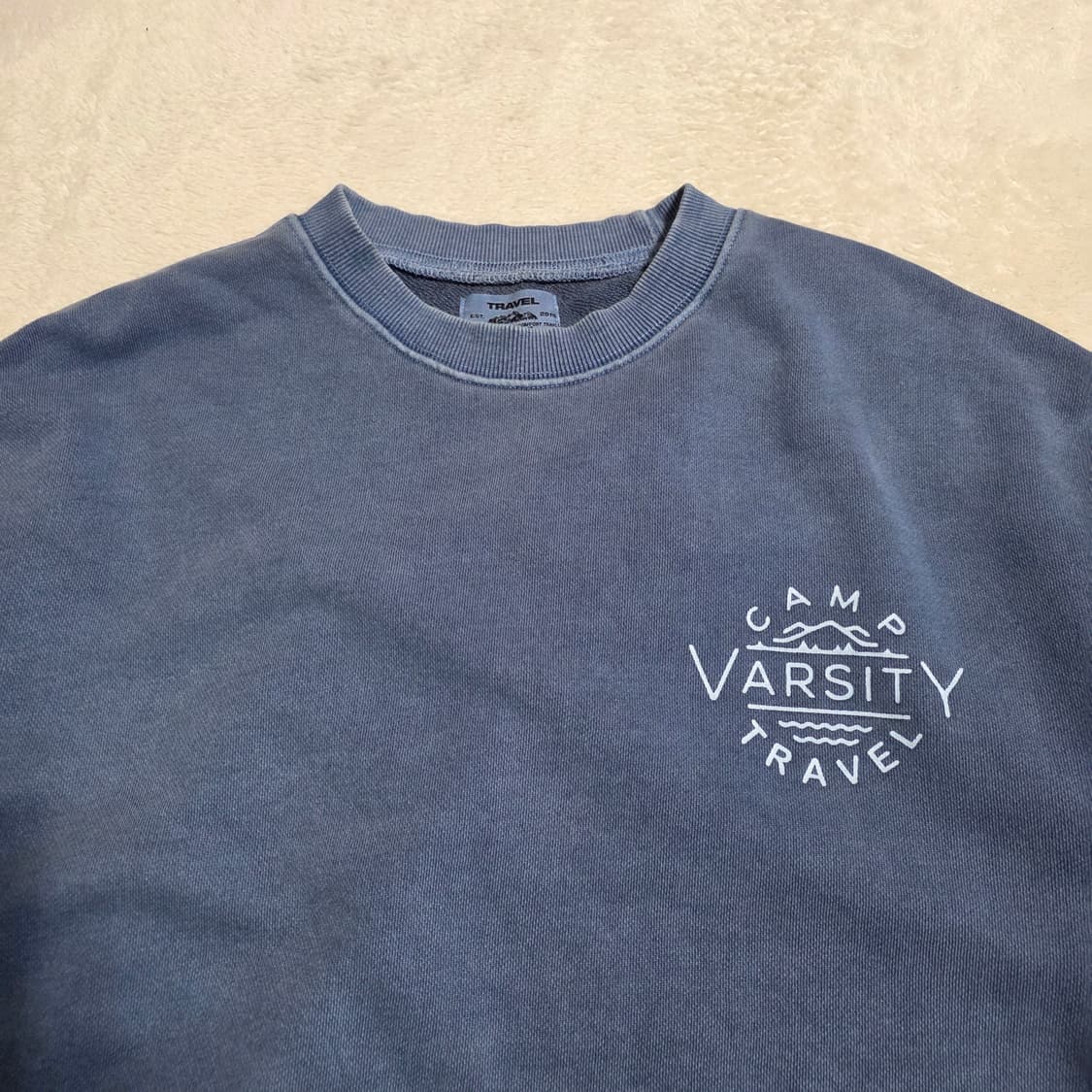 (XL)트래블 바시티 피그먼트 맨투맨 상품이미지2