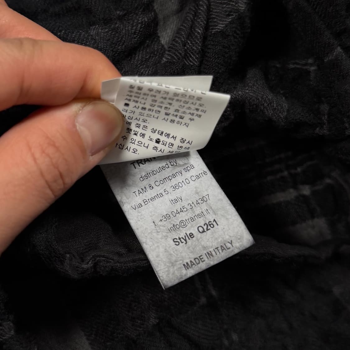 Transit 트랜짓 체크 롱 셔츠 자켓 상품이미지7