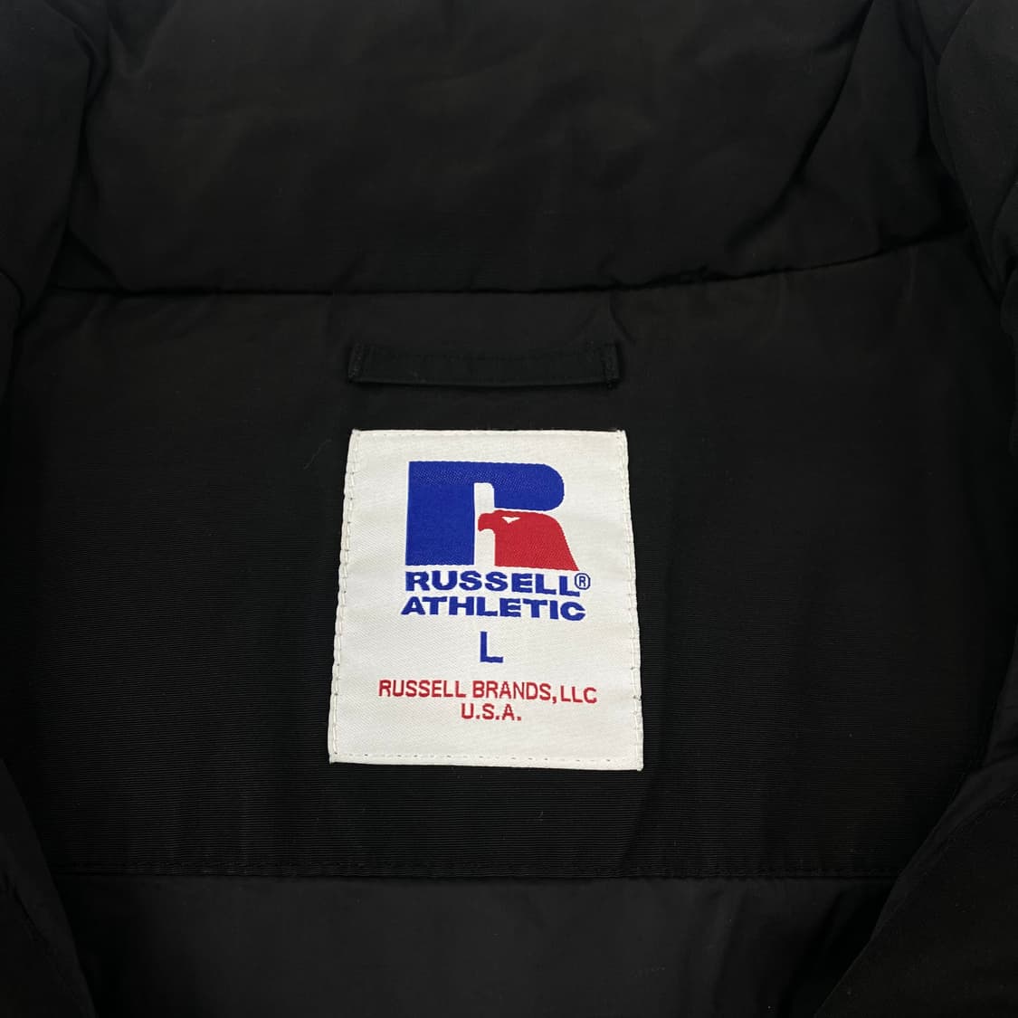 러셀어틀레틱 스펠아웃 빅로고 블랙 패딩 점퍼 (105) 상품이미지7