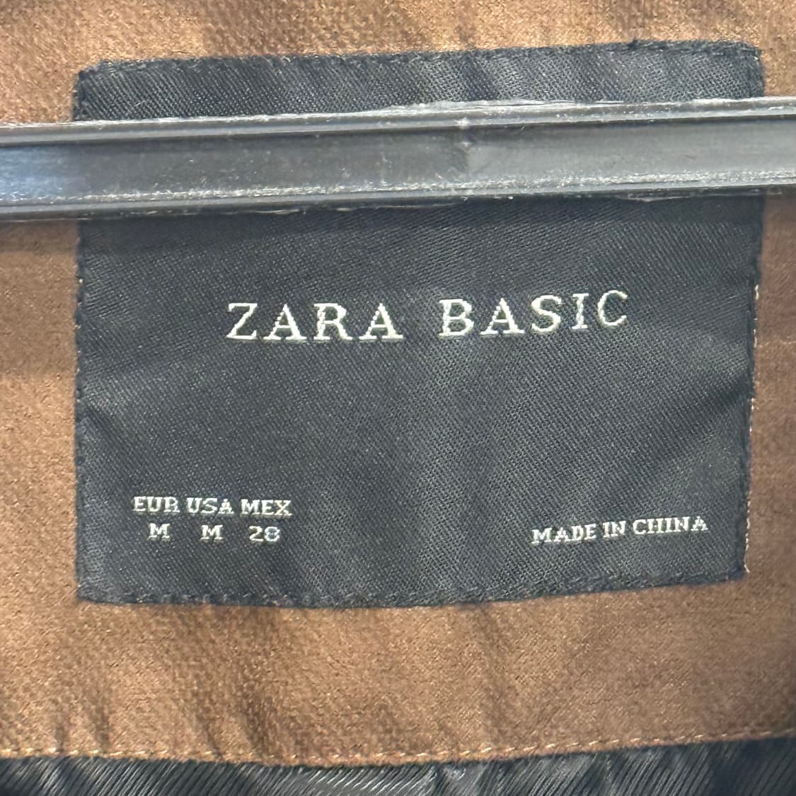 (Zara) 자라 베이직 브라운 트위드 퀄팅 집업 M 상품이미지2