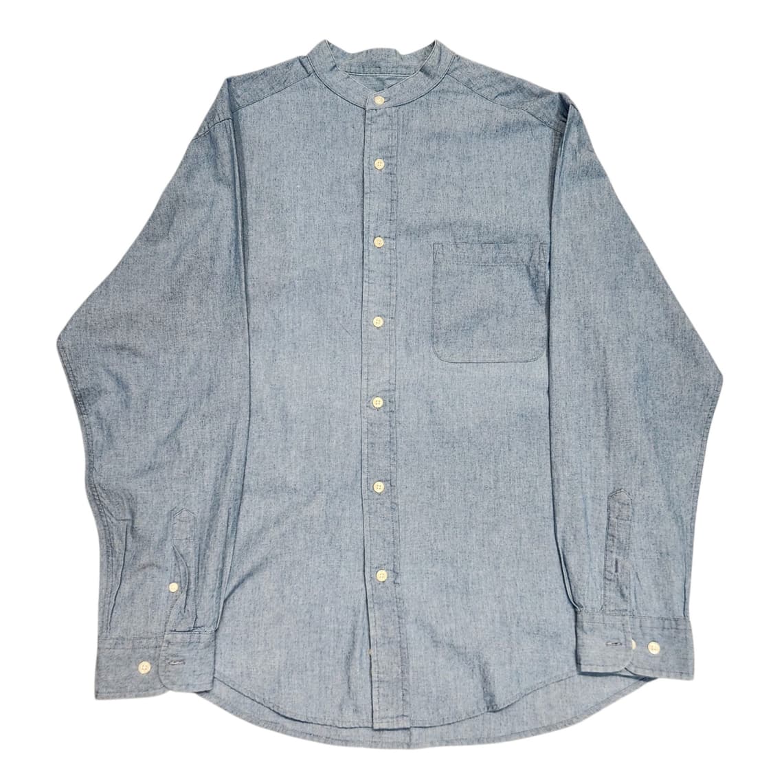 Eddie Bauer 차이나카라 데님 셔츠 (L / 루즈핏) 상품이미지1