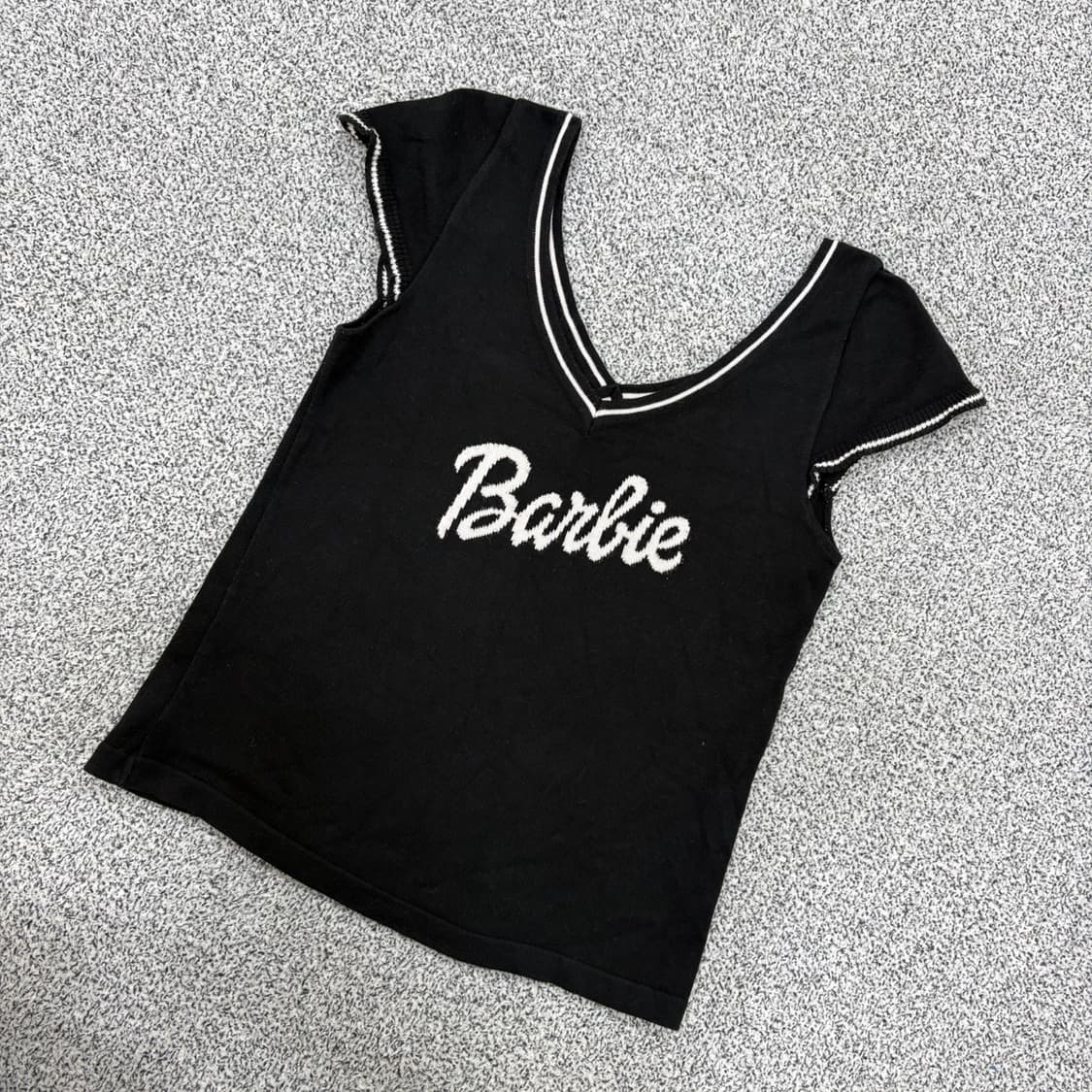 M Barbie 바비 프릴 반팔 니트 0407J 상품이미지1