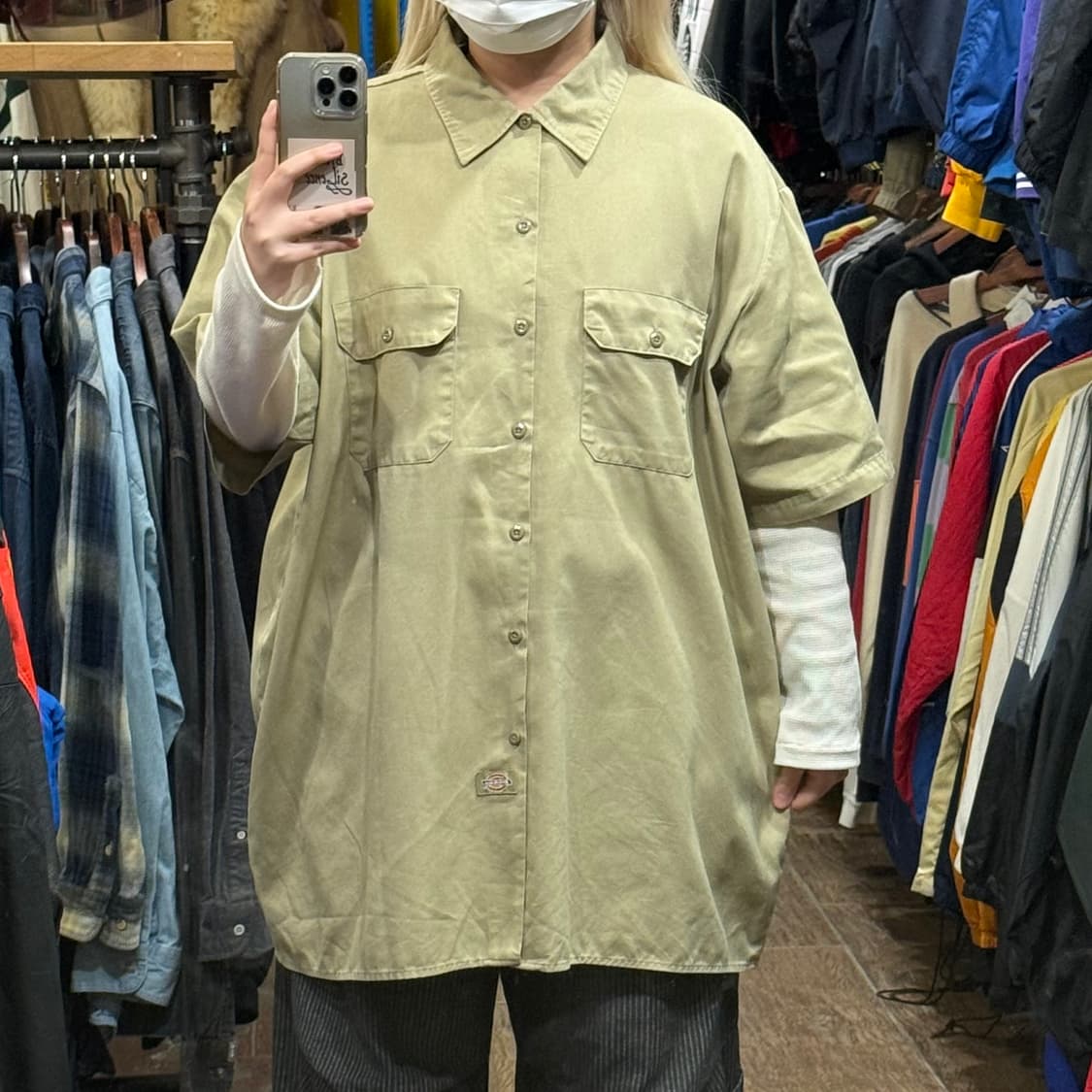 [HI] 칼하트 반팔셔츠 카키 상품이미지2