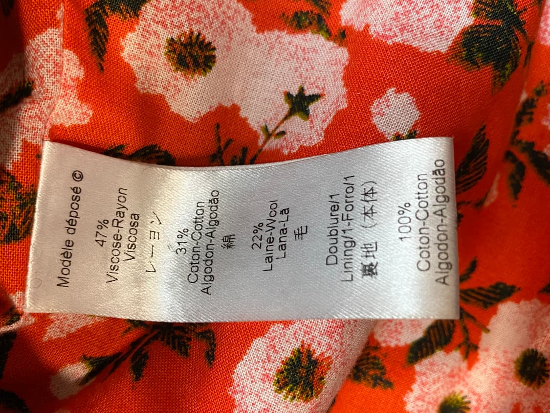 겐조 플라워 패턴 싱글 코트 상품이미지7