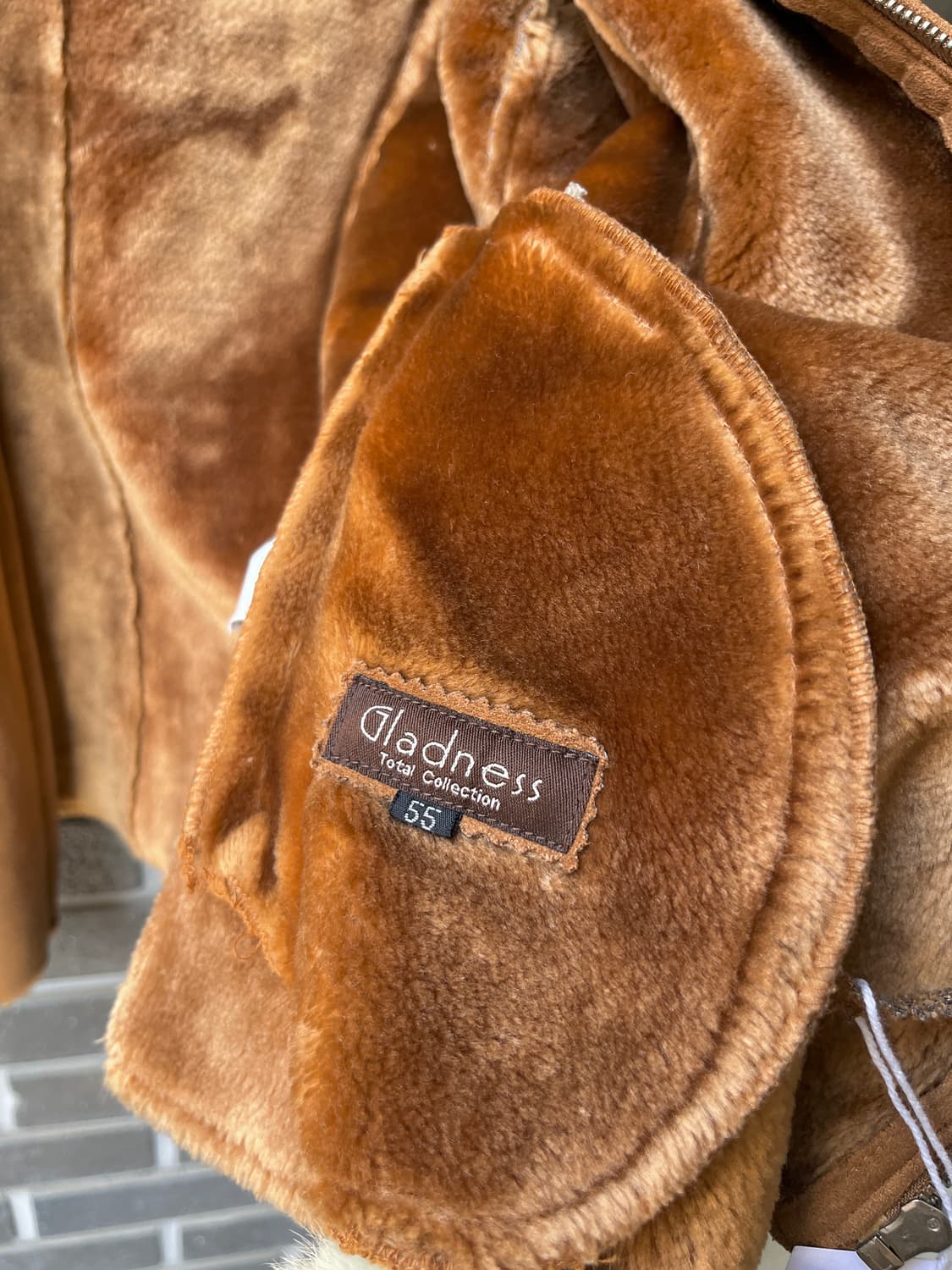 90s Gladness 시어링자켓 카멜 상품이미지8
