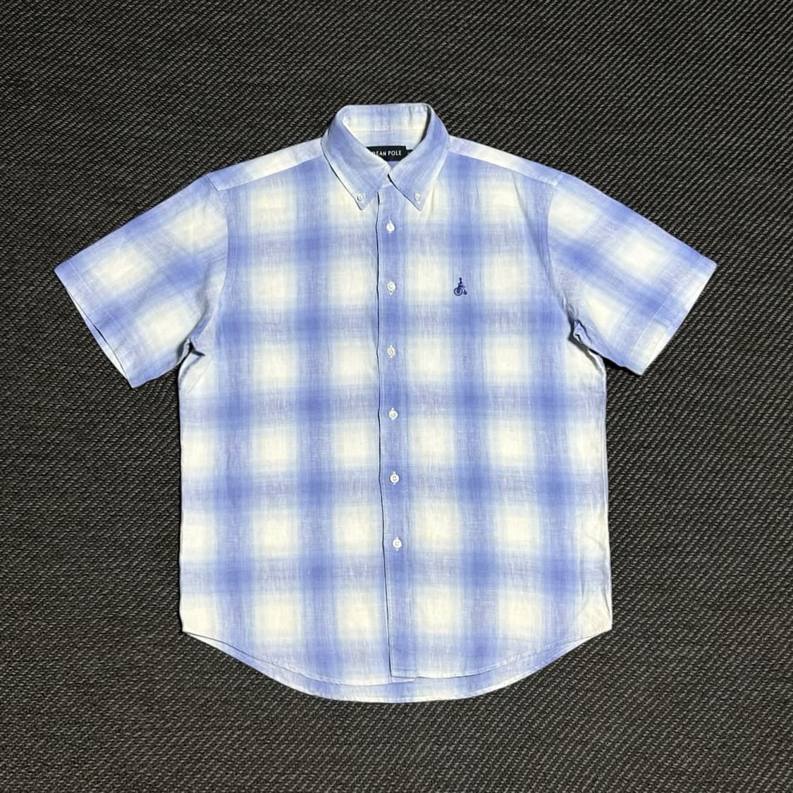 [L] Beanpole 빈폴 빈티지 린넨 체크셔츠 상품이미지1