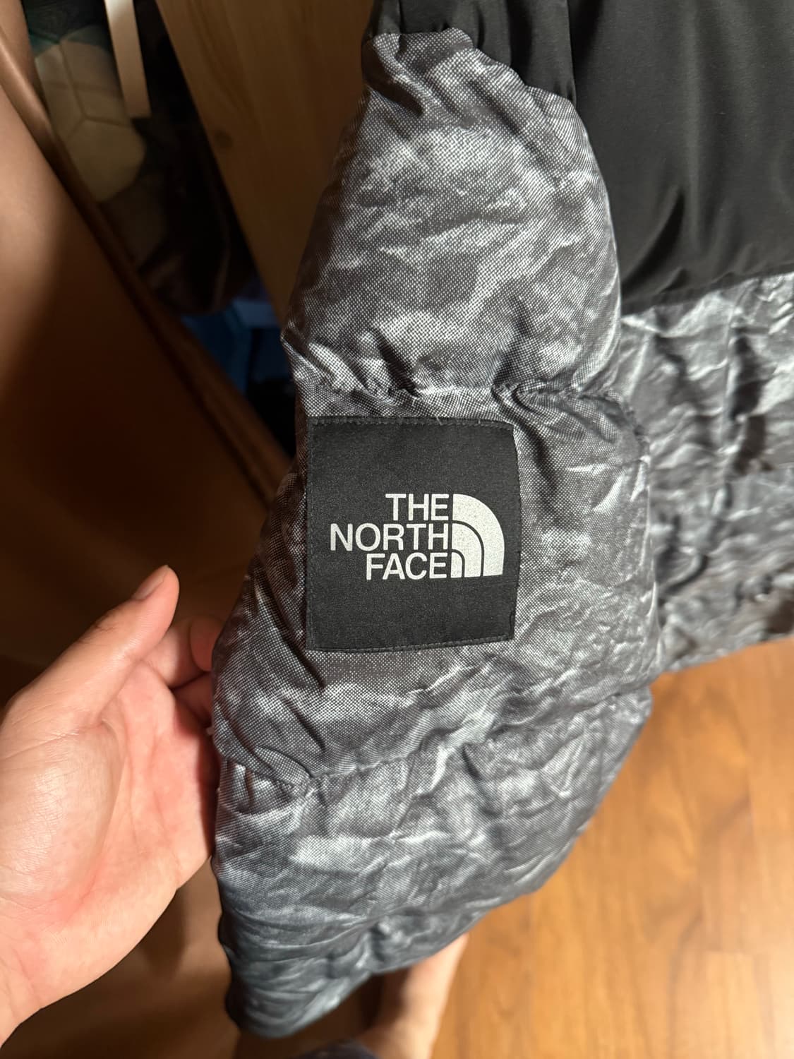 노스페이스 화이트 라벨 노벨티 눕시 다운 자켓 그레이 XL 상품이미지3