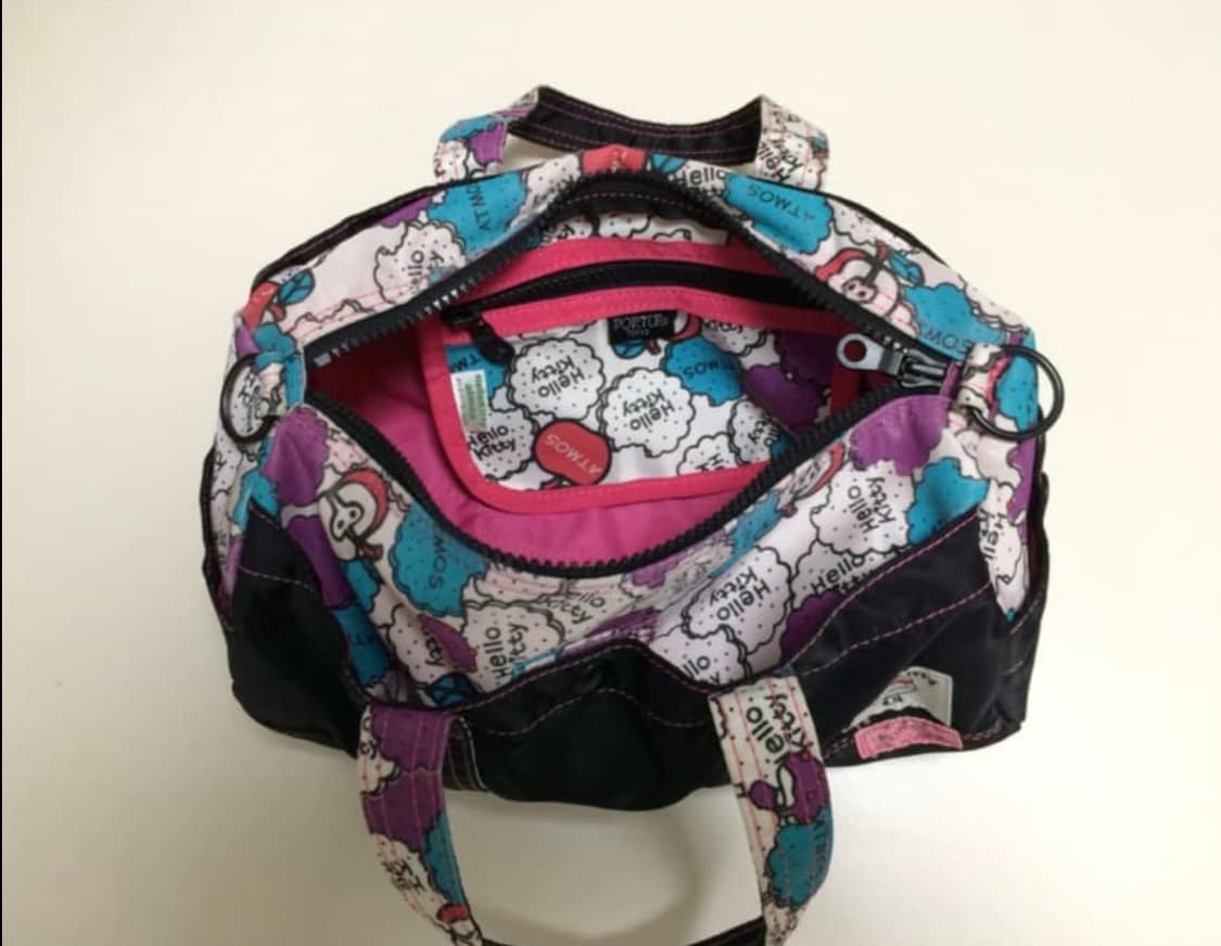 포터 헬로키티 아트모스 콜라보 보스턴백 상품이미지3
