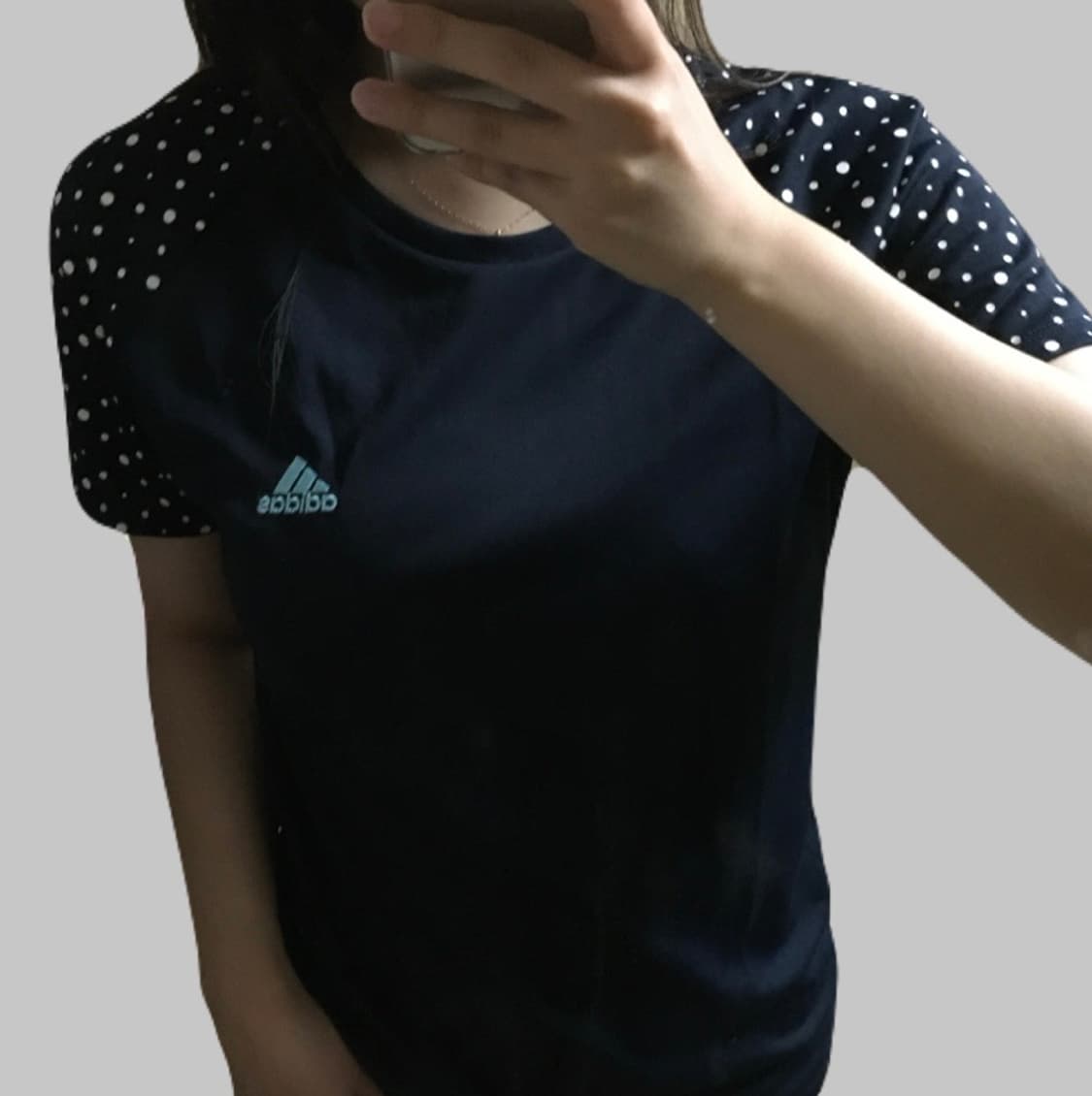 아디다스 네이비 도트 반팔 상품이미지1