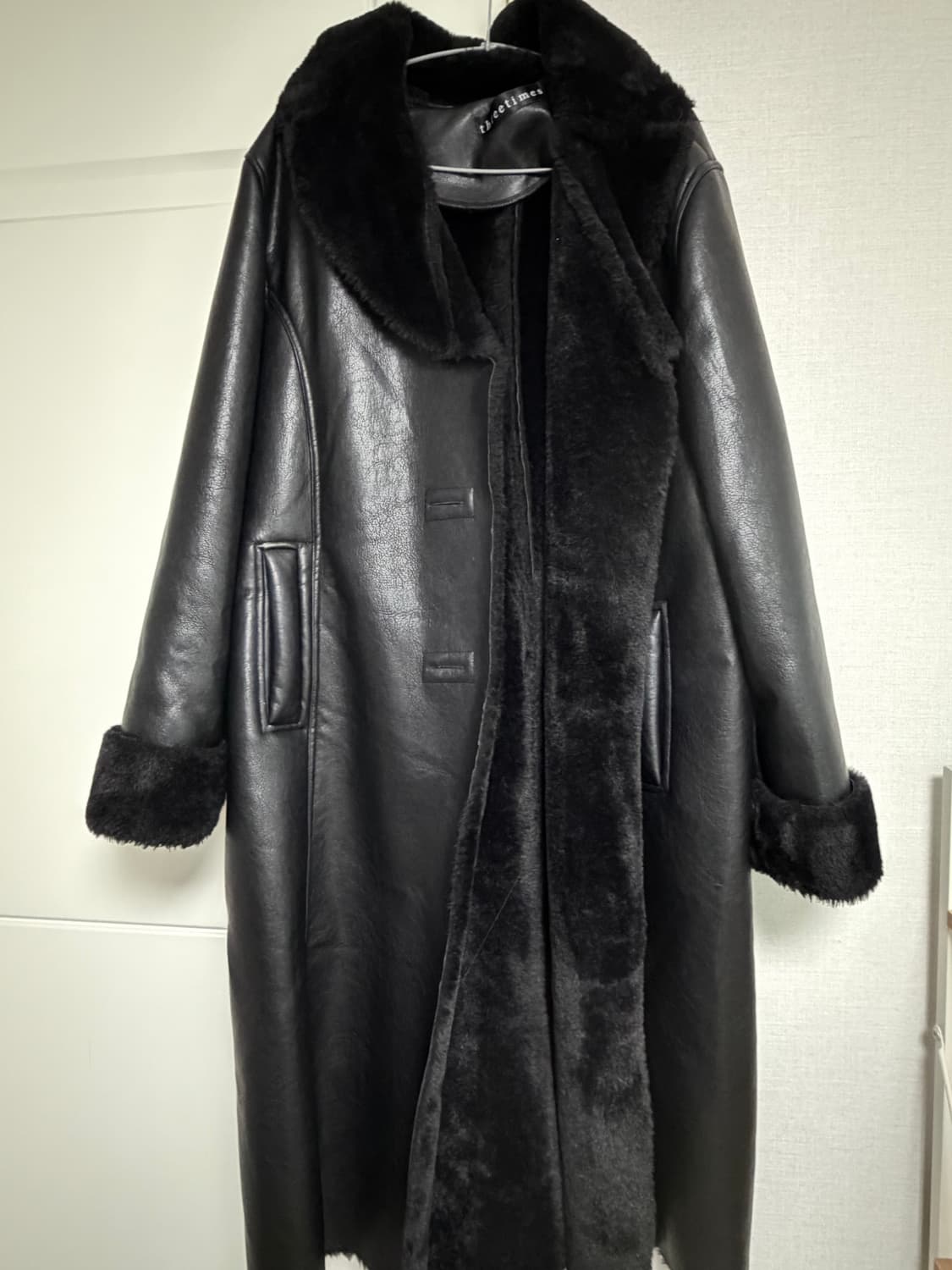 쓰리타임즈 NY leather fur jacket 상품이미지1