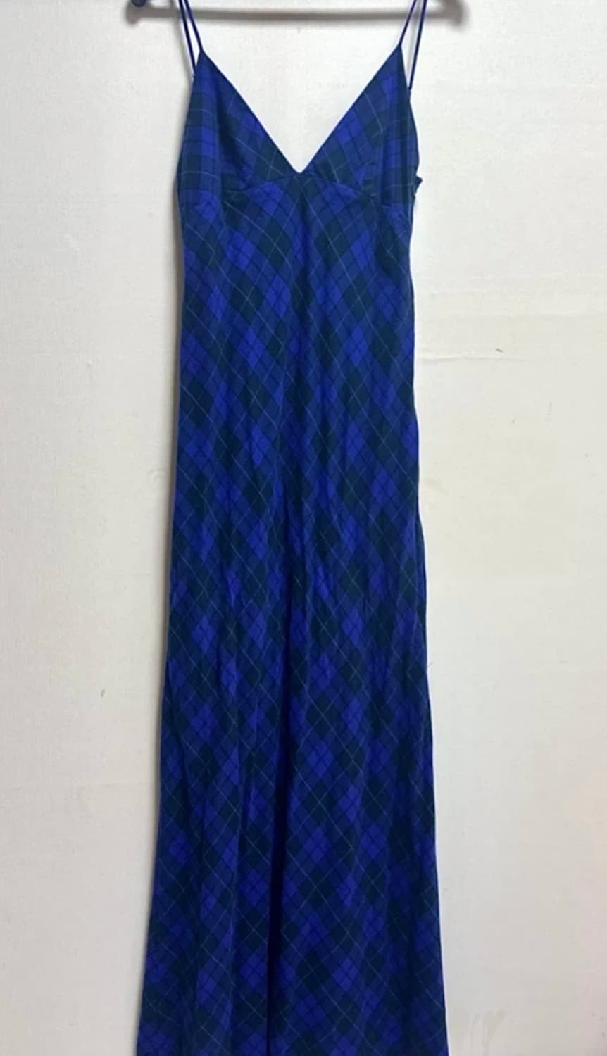 [ZARA] 체크 슬립 롱원피스 상품이미지4