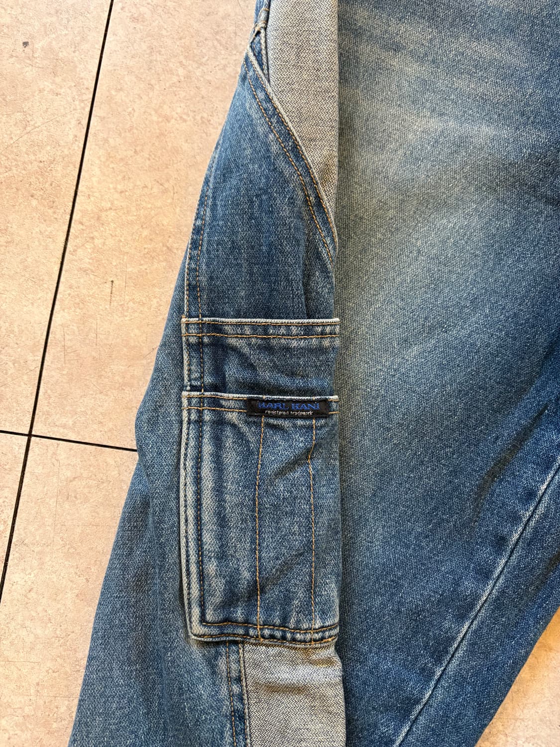 Karl kani 칼카니 사이드 라인 데님 카펜터 팬츠 상품이미지5