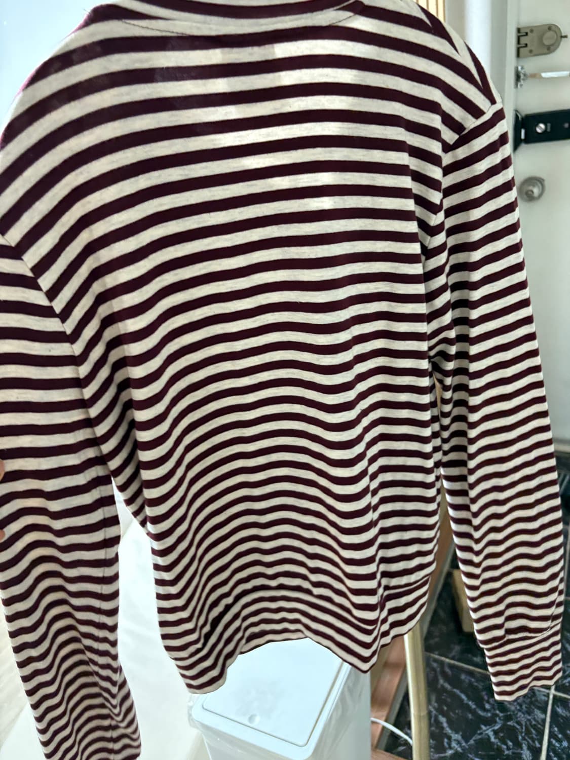 스컬프터 Striped Jersey Burgundy 집업 상품이미지8