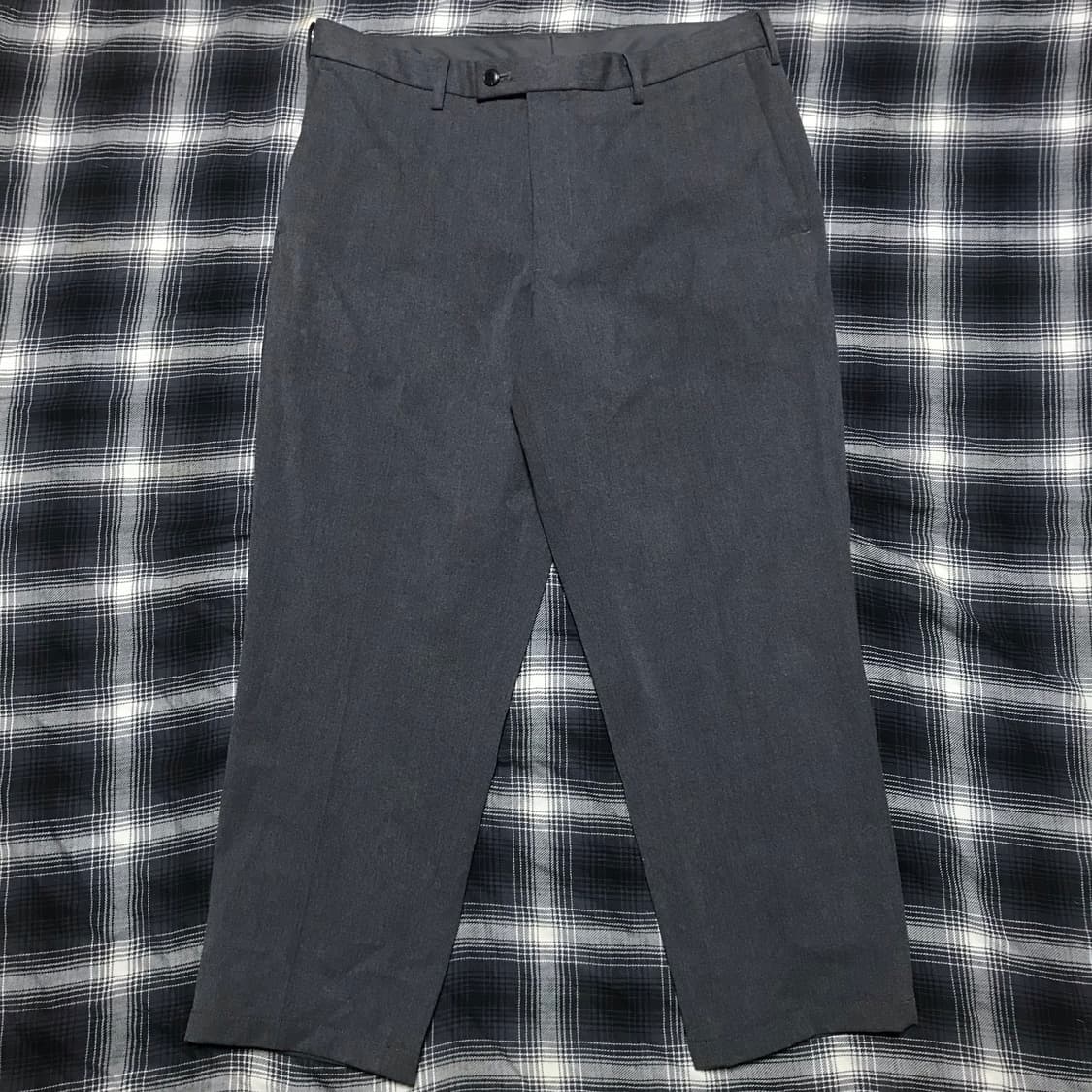 유니클로 재팬라인 동복 기지바지 그레이 슬랙스 상품이미지1