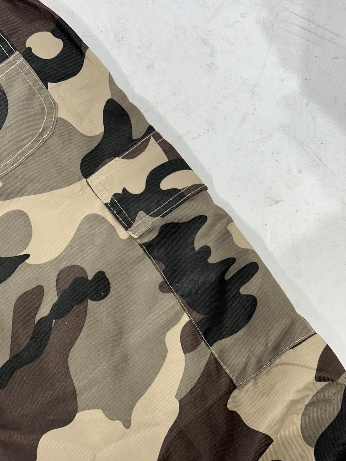빈티지 베이지 밀리터리 카모 와이드 카고 팬츠 M 상품이미지6