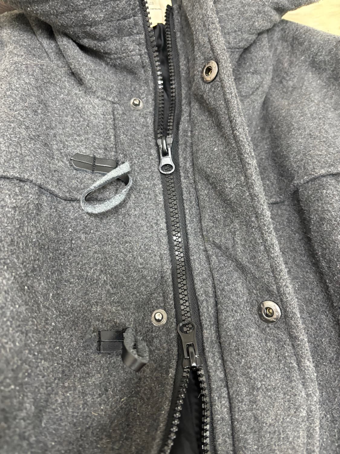 Minimal Grey Hoodie Coat 상품이미지8