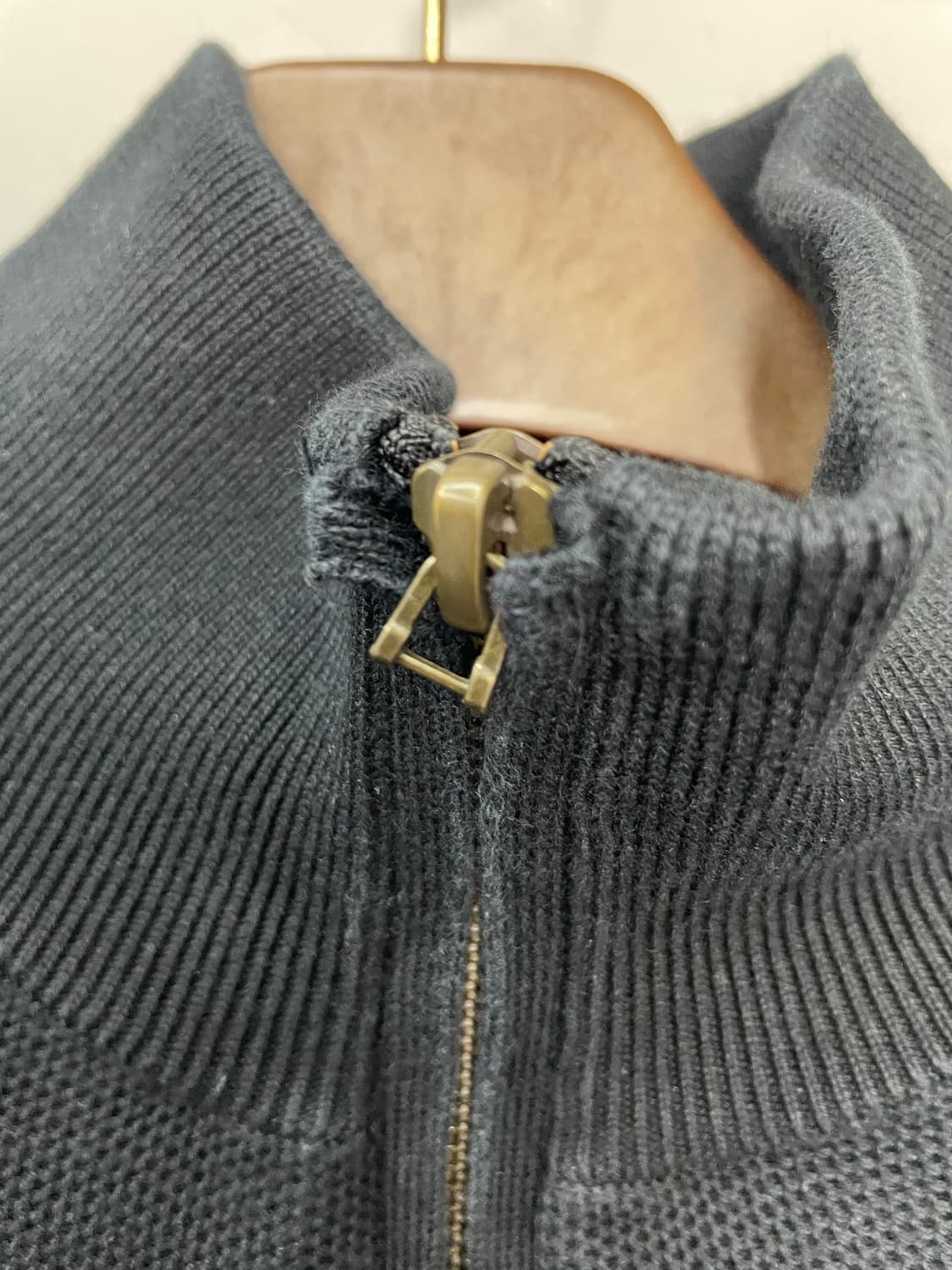 폴로 랄프로렌 블랙 반집업 니트 H2368 상품이미지6