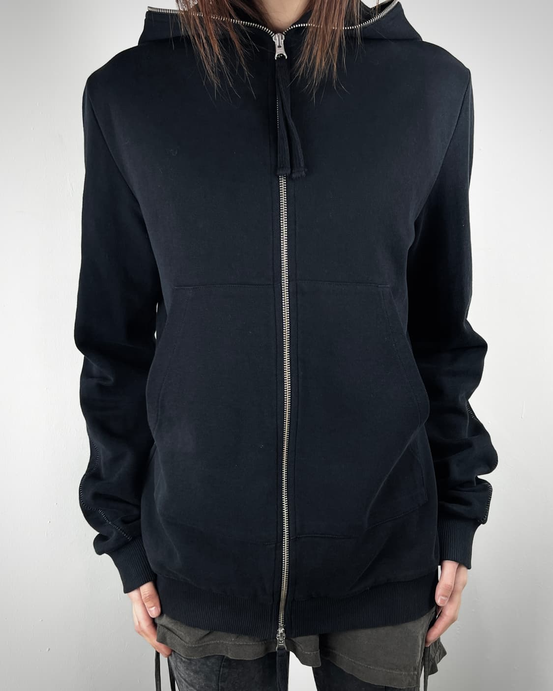 THOM KROM OVERLOCK GIMP HOOD ZIP UP 상품이미지3