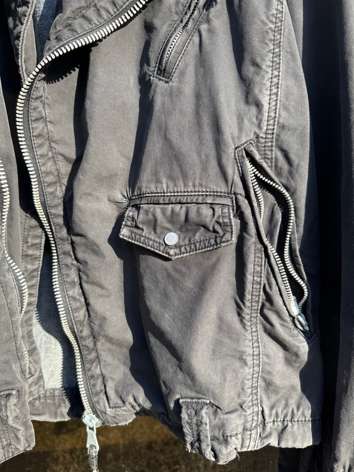 아이리 워시 코튼 라이더자켓 상품이미지7